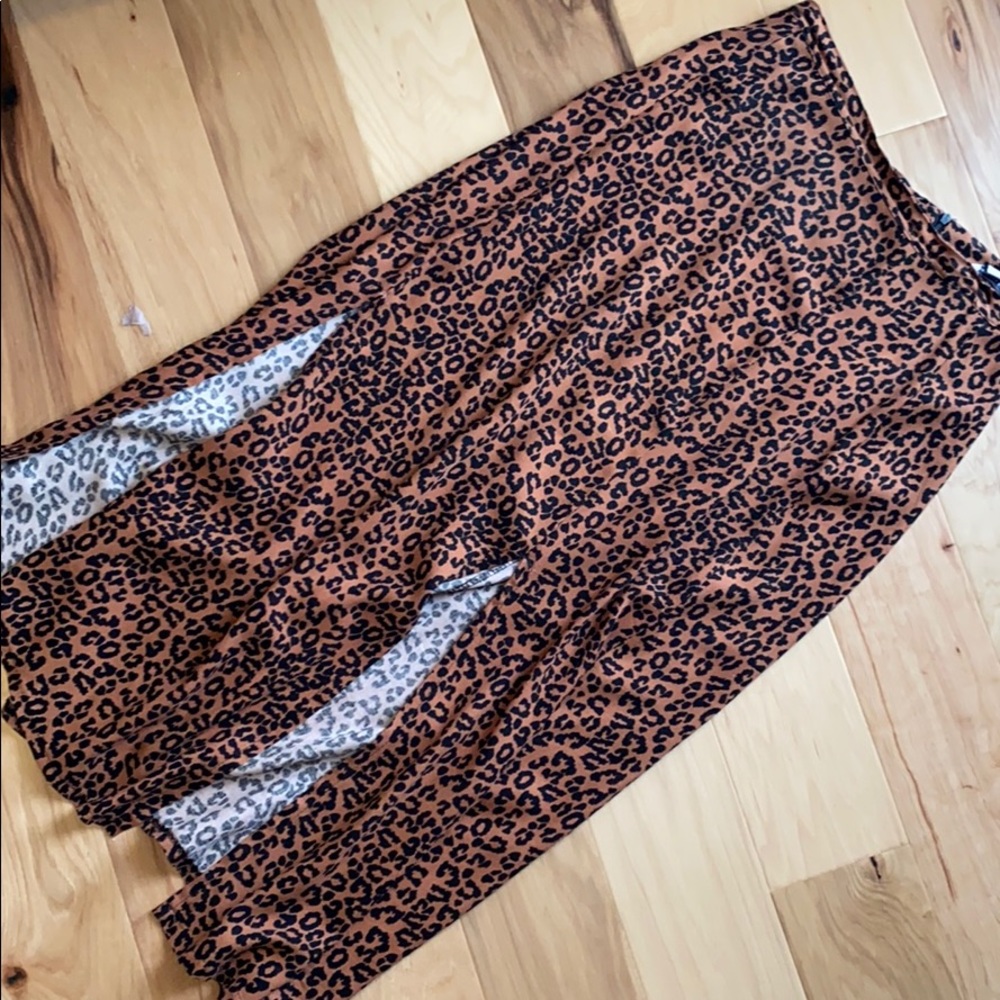 Cheetah print skirt